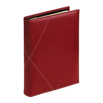 Agenda giornaliera Canyon 17x24 cm con copertina a portafoglio e cuciture a contrasto