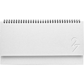 Agenda planning settimanale con copertina imbottita e grafica interna blu