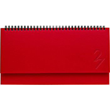 Agenda planning settimanale con copertina imbottita e grafica interna blu