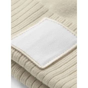 Appliqué Patch Pom Beanie