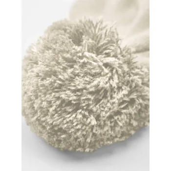 Appliqué Patch Pom Beanie