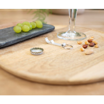 Apribottiglia-portachiavi, in alluminio Felix