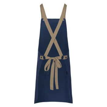 Bib Apron With Crossed Ribbons