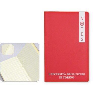BLOCCO NOTE-IT  fogli a quadretti carta paglierina gr. 60 composto da 128 pag., angoli arrotondati, copertina flessibile . Senza astuccio di confezione.