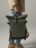 Block Roll-Top Backpack