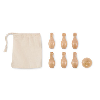 BOLITO - Mini set da bowling in legno di