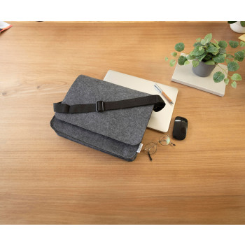 Borsa portacomputer in feltro rPET Layla