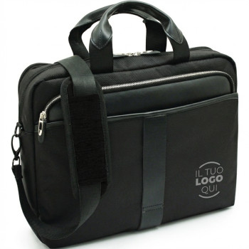 Borsa portadocumenti in nylon 1680D con tracolla regolabile e tasca laterale