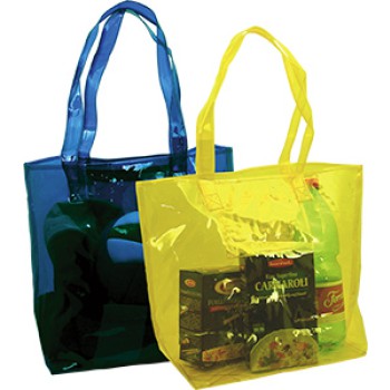 Borsa pvc gialla trasparente