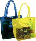 Borsa pvc gialla trasparente