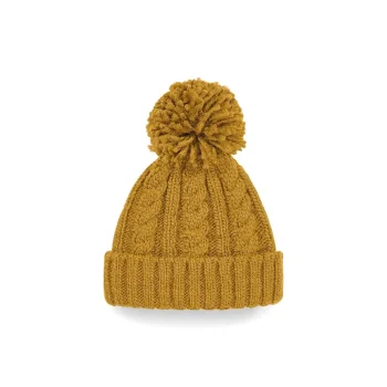 Cable Knit Melange Beanie