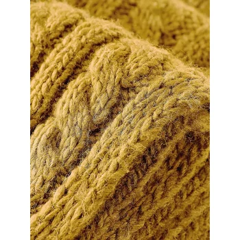 Cable Knit Melange Scarf