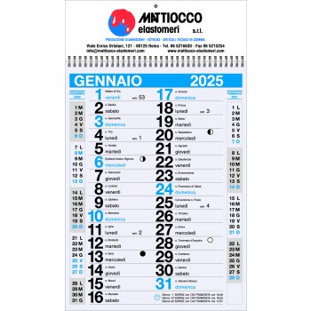 Calendario mensile 12 fogli