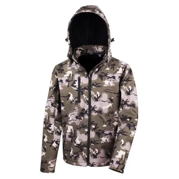 Camo TX Performance Hooded Softshell Jacket