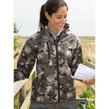 Camo TX Performance Hooded Softshell Jacket
