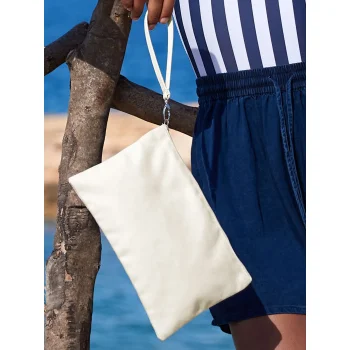 Canvas Wristlet Pouch