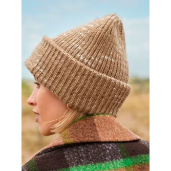 Chunky Knitted Patch Beanie