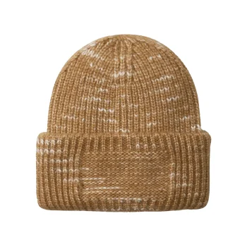 Chunky Knitted Patch Beanie