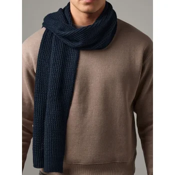 Classic Waffle Knit Scarf
