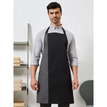 Contrast Bib Apron