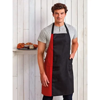 Contrast Bib Apron