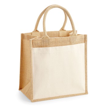 Cot Pocket Jute Midi Tote100%C