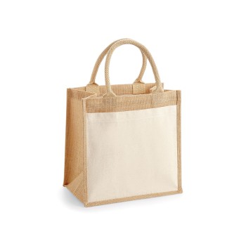 Cot Pocket Jute Midi Tote100%C