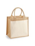 Cot Pocket Jute Midi Tote100%C