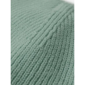 Deep Cuffed Tonal Patch Beanie 