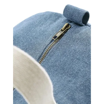 Denim Barrel Bag