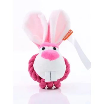 Dog toy knotted animal rabbit