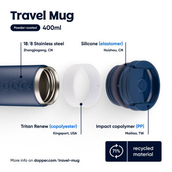 Dopper, tazza da viaggio 400 ml