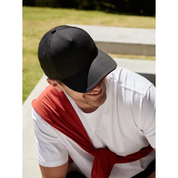 EarthAware® Classic Organic Cotton 5 Panel Cap -  Sandwich Peak