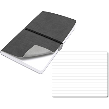 ELASTIC blocco 224 pg. con rigaggio ed elastico, in vivella bicolore. Astuccio di confezione.