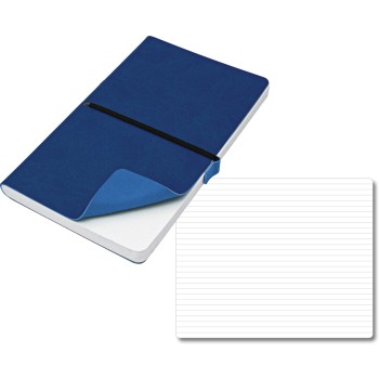 ELASTIC blocco 224 pg. con rigaggio ed elastico, in vivella bicolore. Astuccio di confezione.