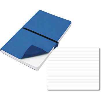 ELASTIC blocco 224 pg. con rigaggio ed elastico, in vivella bicolore. Astuccio di confezione.