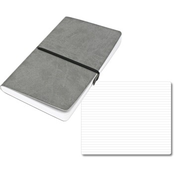 ELASTIC blocco 224 pg. con rigaggio ed elastico, in vivella bicolore. Astuccio di confezione.