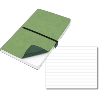 ELASTIC blocco 224 pg. con rigaggio ed elastico, in vivella bicolore. Astuccio di confezione.