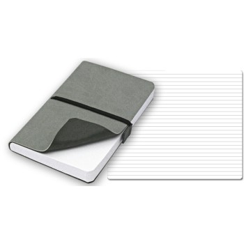 ELASTIC blocco 224 pg. con rigaggio ed elastico, in vivella bicolore. Astuccio di confezione.