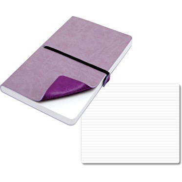 ELASTIC blocco 224 pg. con rigaggio ed elastico, in vivella bicolore. Astuccio di confezione.