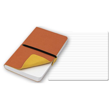 ELASTIC blocco 224 pg. con rigaggio, in vivella bicolore, con elastico. Astuccio di confezione.