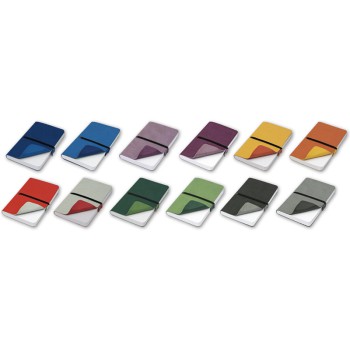 ELASTIC blocco 224 pg. con rigaggio, in vivella bicolore, con elastico. Astuccio di confezione.