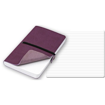 ELASTIC blocco 224 pg. con rigaggio, in vivella bicolore, con elastico. Astuccio di confezione.