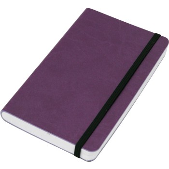 ELASTIC blocco 224 pg. neutro con  elastico, in vivella bicolore. Astuccio di confezione.