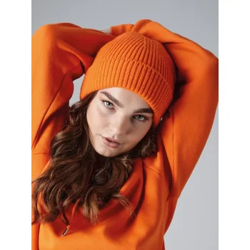 Engineered Knit Ribbed Beanie