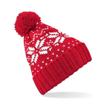 Fair Isle Snowstar Beanie