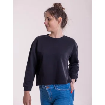 Felpa crop manica 3/4