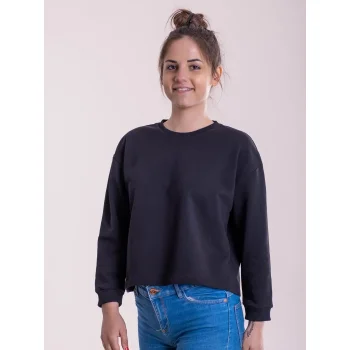 Felpa crop manica 3/4