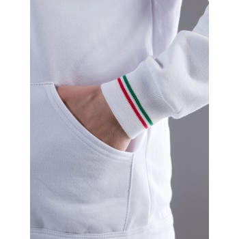 FELPA ZIP COSTINA CONTR.100%C