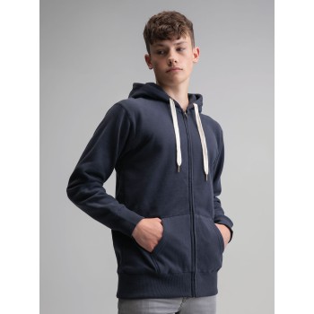 FELPA ZIP INT C/CAPP 80%C20%P